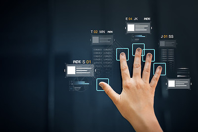 未来技术 手动扫描交互式触摸屏的数据访问